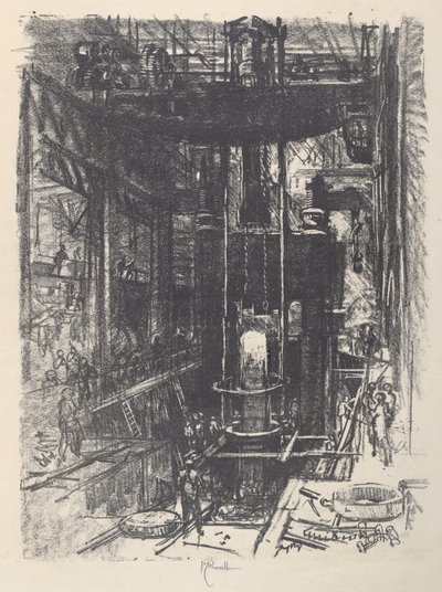 Kształtowanie pistoletu z wlewka autorstwa Joseph Pennell