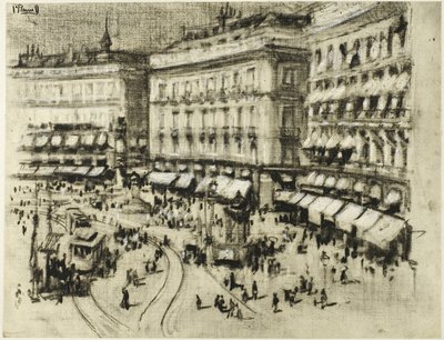 Letni Dzień w Madrycie autorstwa Joseph Pennell