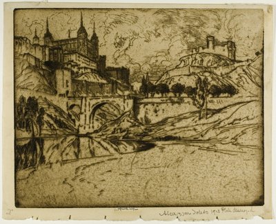 Alkazar, Toledo autorstwa Joseph Pennell