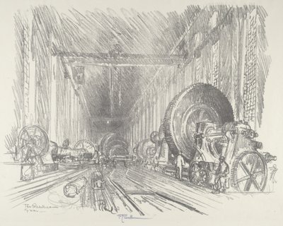 Bazylika Wojenna, 1916. autorstwa Joseph Pennell