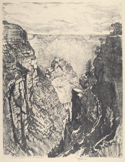 Szlak Jasnego Anioła, 1912. autorstwa Joseph Pennell