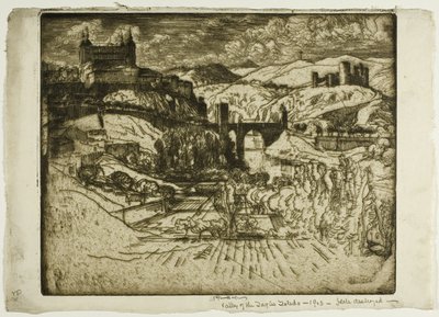 Zamki, Toledo autorstwa Joseph Pennell