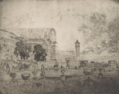 Kryształowy Pałac, 1905. autorstwa Joseph Pennell