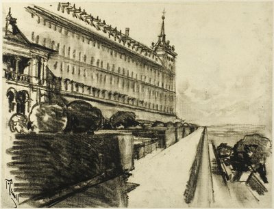 Niekończący się Escorial autorstwa Joseph Pennell