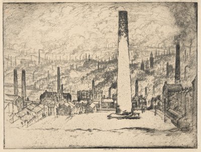 Wielki komin, Bradford autorstwa Joseph Pennell