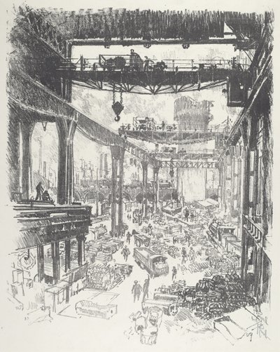 Wielka Wieża: Surówka, 1916. autorstwa Joseph Pennell
