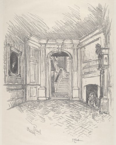 Sala, Stenton autorstwa Joseph Pennell