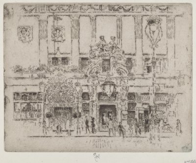 Instytut, Piccadilly autorstwa Joseph Pennell