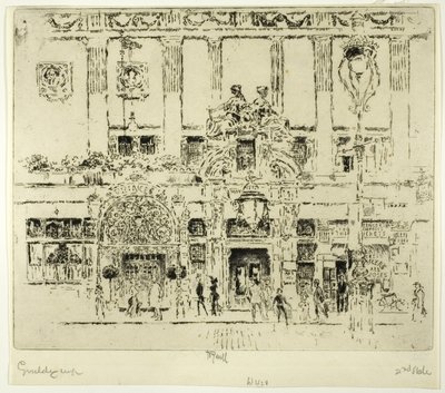 Instytut, Piccadilly autorstwa Joseph Pennell