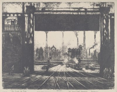 Żelazna Brama, Charleroi autorstwa Joseph Pennell