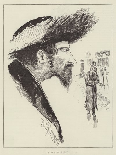 Żyd w domu — Joseph Pennell autorstwa Joseph Pennell