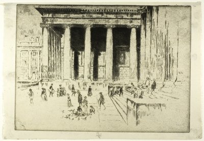 Schody, Muzeum Brytyjskie autorstwa Joseph Pennell