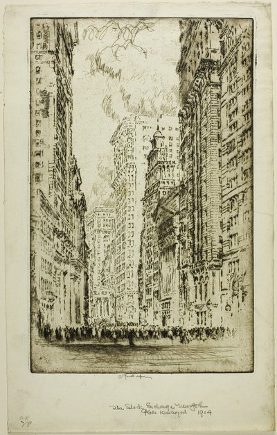 Giełda Papierów Wartościowych autorstwa Joseph Pennell