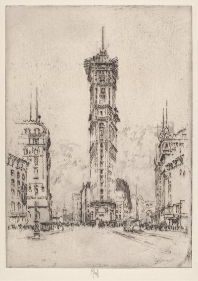 Budynek Timesa autorstwa Joseph Pennell