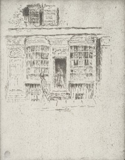 Sklep Tytoniowy, 1903. autorstwa Joseph Pennell
