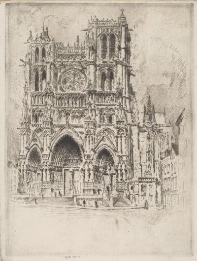 Front Zachodni, Amiens autorstwa Joseph Pennell