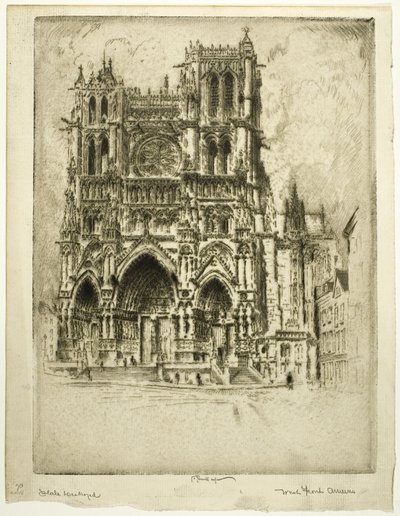Front Zachodni, Amiens autorstwa Joseph Pennell