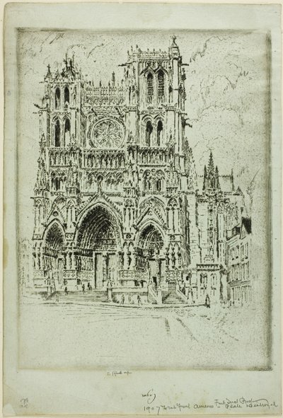 Front zachodni, Amiens autorstwa Joseph Pennell