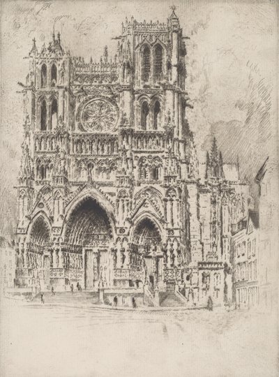 Front zachodni, Amiens, 1907. autorstwa Joseph Pennell