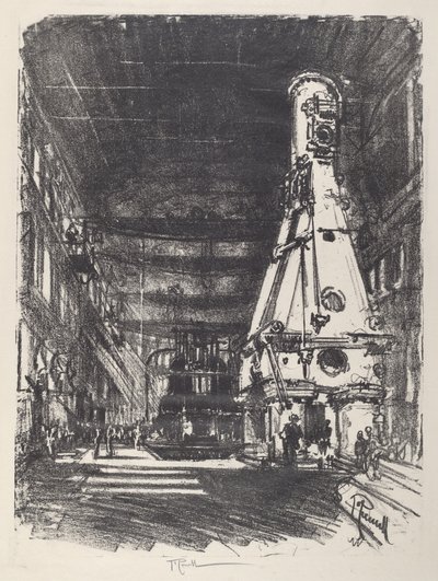 Białe i czarne młoty, 1917. autorstwa Joseph Pennell