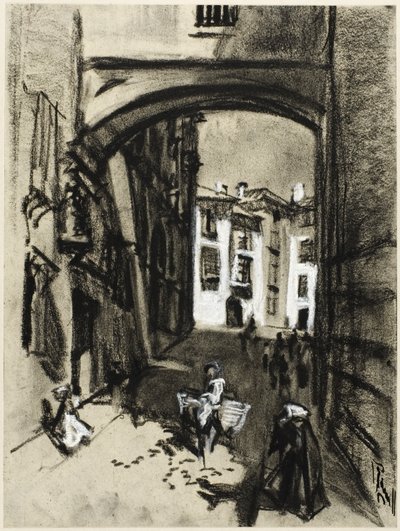 Toledo, ulica Arch autorstwa Joseph Pennell