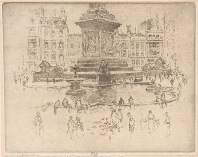 Plac Trafalgarski autorstwa Joseph Pennell