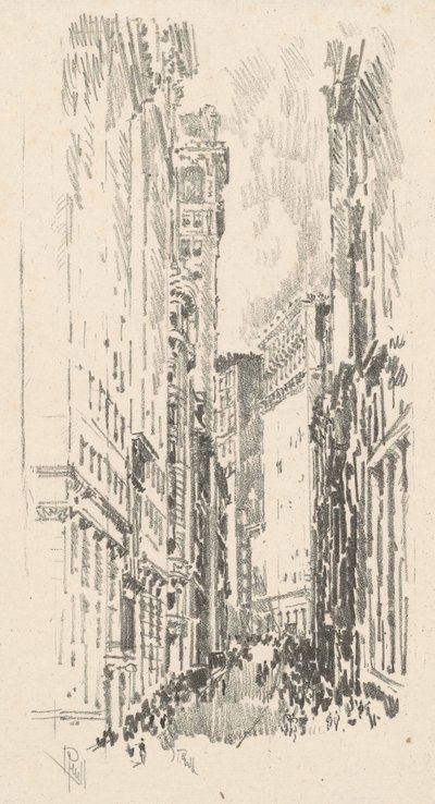 William Street autorstwa Joseph Pennell
