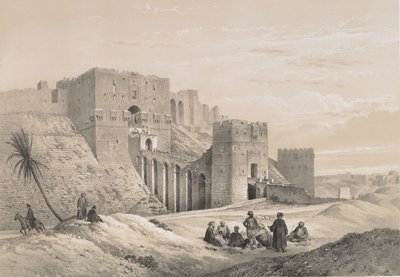 48. Zamek Aleppo, 1843. autorstwa Joseph Philibert Girault De Prangey