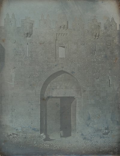 Brama Damaszku, Jerozolima, 1842-44. autorstwa Joseph Philibert Girault De Prangey