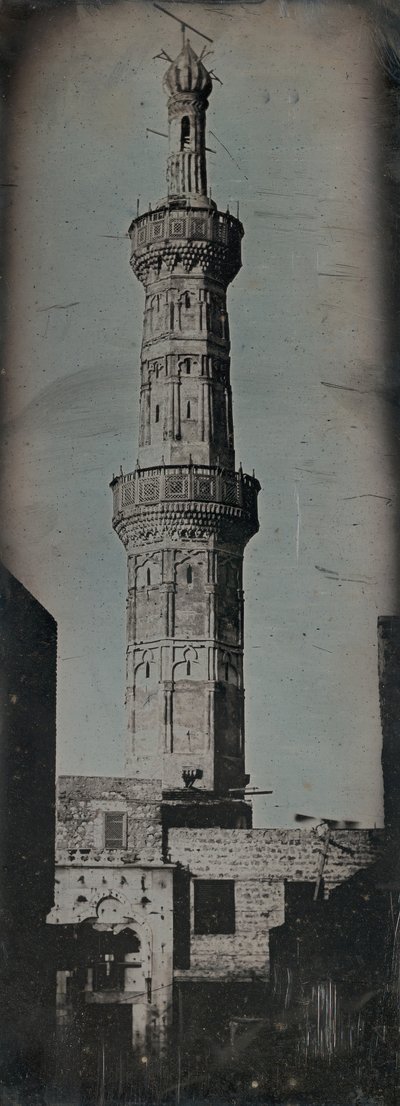Wielki Minaret, Aleksandria, 1842. autorstwa Joseph Philibert Girault De Prangey