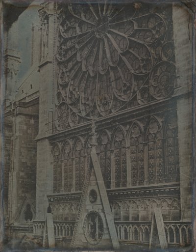Rozeta, Katedra Notre-Dame, Paryż, 1841. autorstwa Joseph Philibert Girault De Prangey
