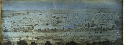 Jerozolima: panoramiczny widok z Góry Oliwnej autorstwa Joseph Philibert Girault De Prangey