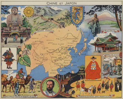 Chiny i Japonia (druk kolorowy) autorstwa Joseph Porphyre Pinchon