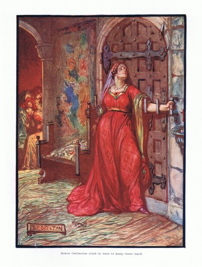 Dzielna Katarzyna na próżno próbowała ich zatrzymać, 1910 autorstwa Joseph Ratcliffe Skelton