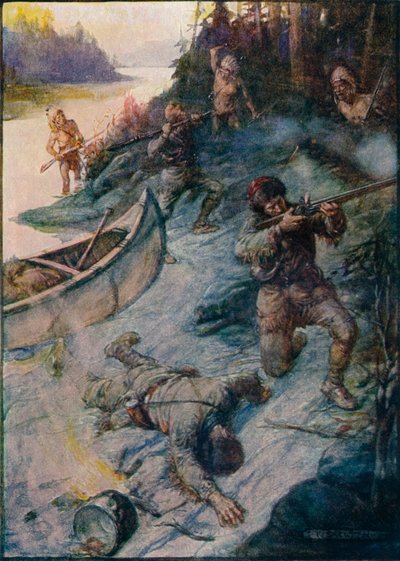 Żaden człowiek nie był bezpieczny, żadne życie nie było bezpieczne, 1908, c1920 autorstwa Joseph Ratcliffe Skelton