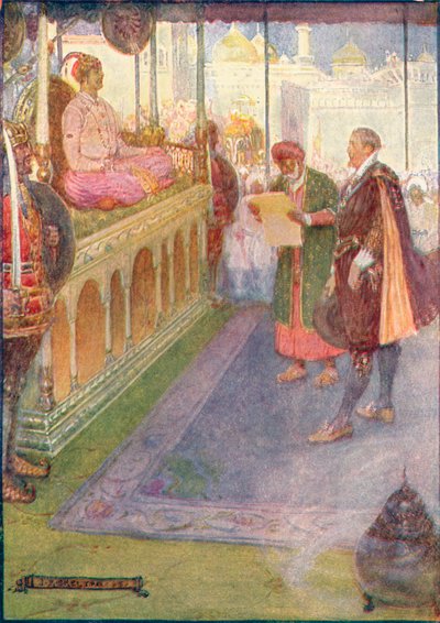 Sir Thomas stanął przed Mogulem, ok. 1908, ok. 1920. autorstwa Joseph Ratcliffe Skelton