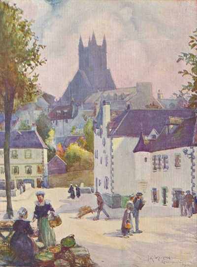 Wiosna w Bretanii Quimperlé, 1911, 1913 autorstwa Joseph Ratcliffe Skelton
