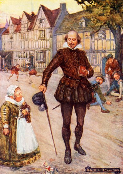 William Szekspir w Stratford-upon-Avon autorstwa Joseph Ratcliffe Skelton