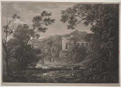 Widok włoski, c. 1810 . autorstwa Joseph Rebell