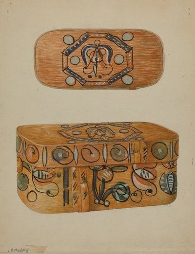 Pa. Pudełko niemieckie, ok. 1930 r. 1937. autorstwa Joseph Rothenberg