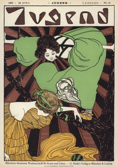 Ilustracja okładki magazynu Jugend autorstwa Joseph Rudolf Witzel