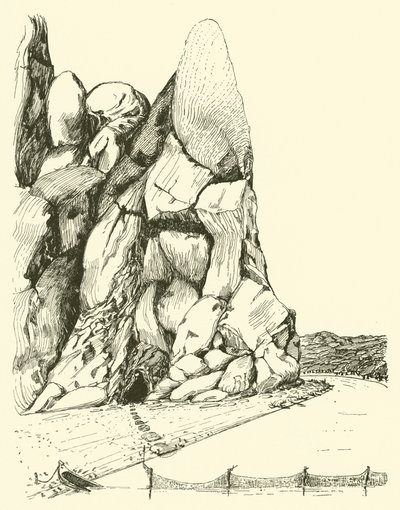Jaskinia, w której mieszkali przede wszystkim Mężczyzna i Kobieta (rycina) autorstwa Joseph Rudyard (after) Kipling