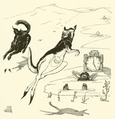 Staruszek Kangur (rycina) autorstwa Joseph Rudyard (after) Kipling