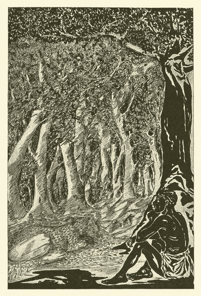 Lampart i Etiopczyk (rycina) autorstwa Joseph Rudyard (after) Kipling