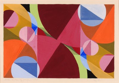 Obszar przełamany pionami, ca. 1934. autorstwa Joseph Schillinger
