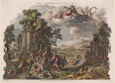 Jesień autorstwa Joseph Sebastian Klauber, Johann Baptist Klauber, after Johann Wolfgang Baumgartner