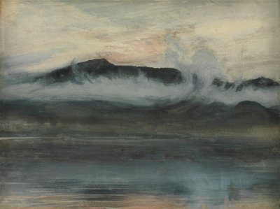 Coniston i Staruszek (Akwarela) autorstwa Joseph Severn