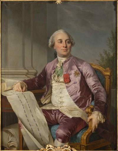 Charles Claude Flahaut de La Billarderie, hrabia Angiviller 1730-1809, 1779. autorstwa Joseph Siffred Duplessis