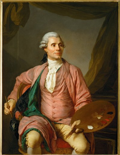 Joseph-Marie Vien, malarz ... autorstwa Joseph Siffred Duplessis