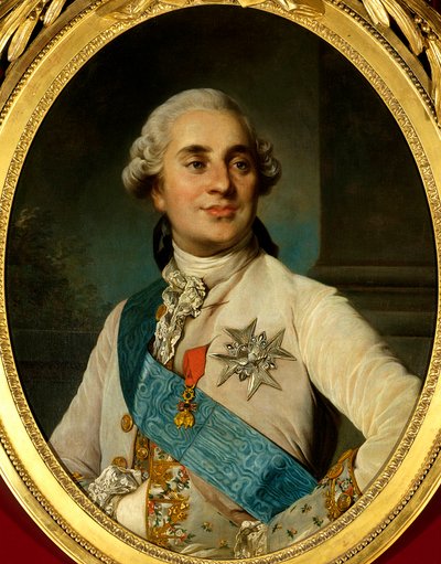 Portret Ludwika XVI (1754 - 1793), króla Francji. Obraz Josepha Siffreda Duplessisa (1725-1802) (Joseph-Siffred, Joseph Siffrede, Joseph-Siffrede, Joseph Siffrein, Joseph-Siffrein) autorstwa Joseph Siffred Duplessis